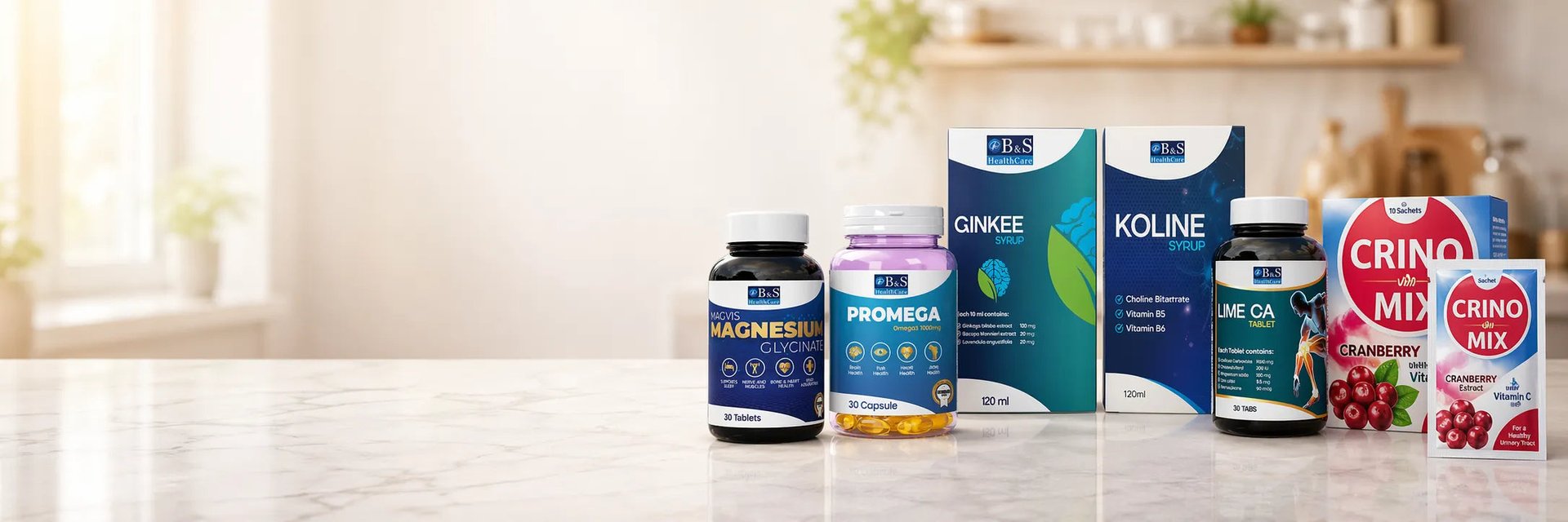 Multivitamins collection banner