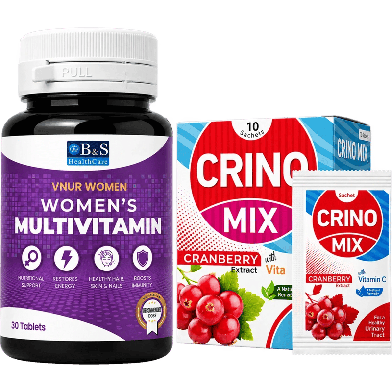 VNUR Women bottle and Crino Mix pack