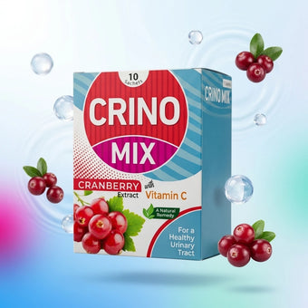 Crino Mix cranberry extract and vitamin C powder sachet ingredients by B&S HealthCare