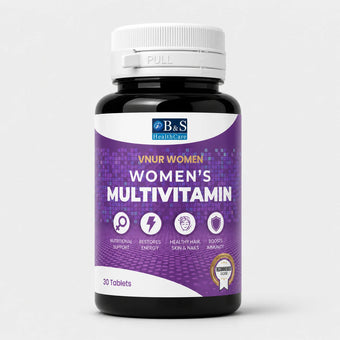 VNUR Women's Multivitamin bottle, all-in-one daily tablet for adult women by B&S HealthCare