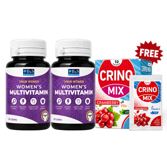 Two VNUR Women bottles with free Crino Mix
